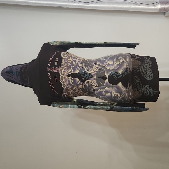 [L] Christian Audigier brown tunic - Picture 5 of 8